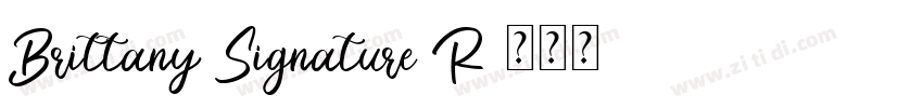 Brittany Signature R字体转换